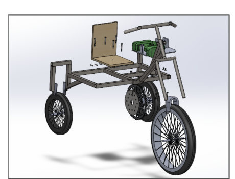 Drill-Powered Tricycle project